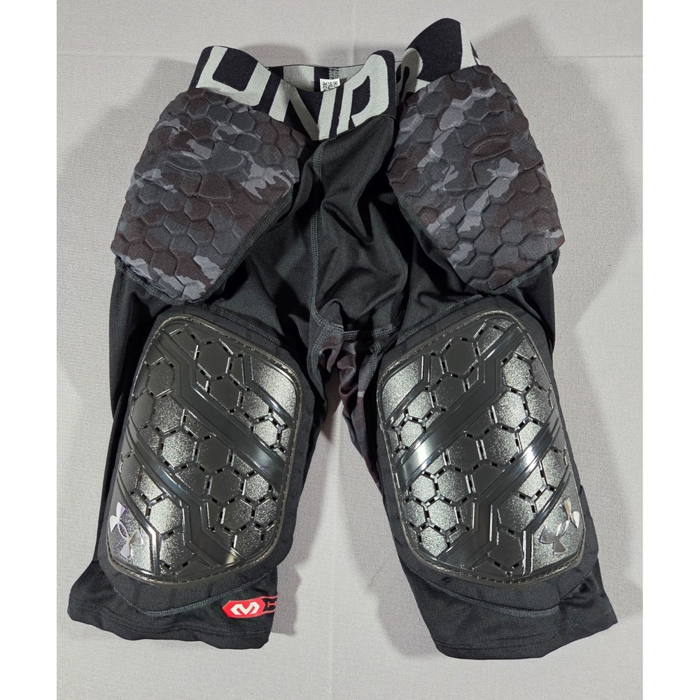 Under Armour Hex Knee Pads Medium Black HeatGear Football Pair